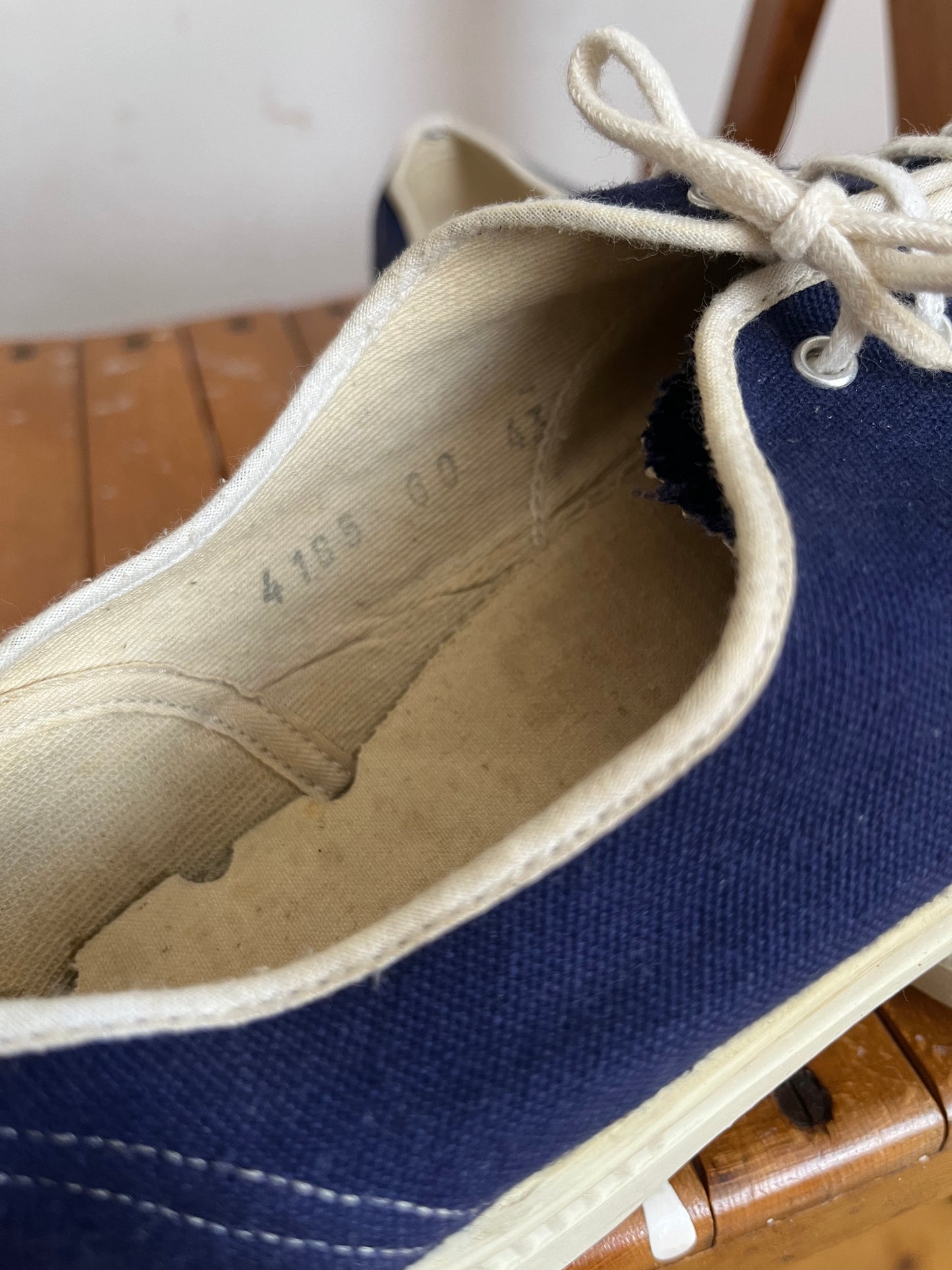 1960s Vernon Navy Tennis Shoes UK9/43