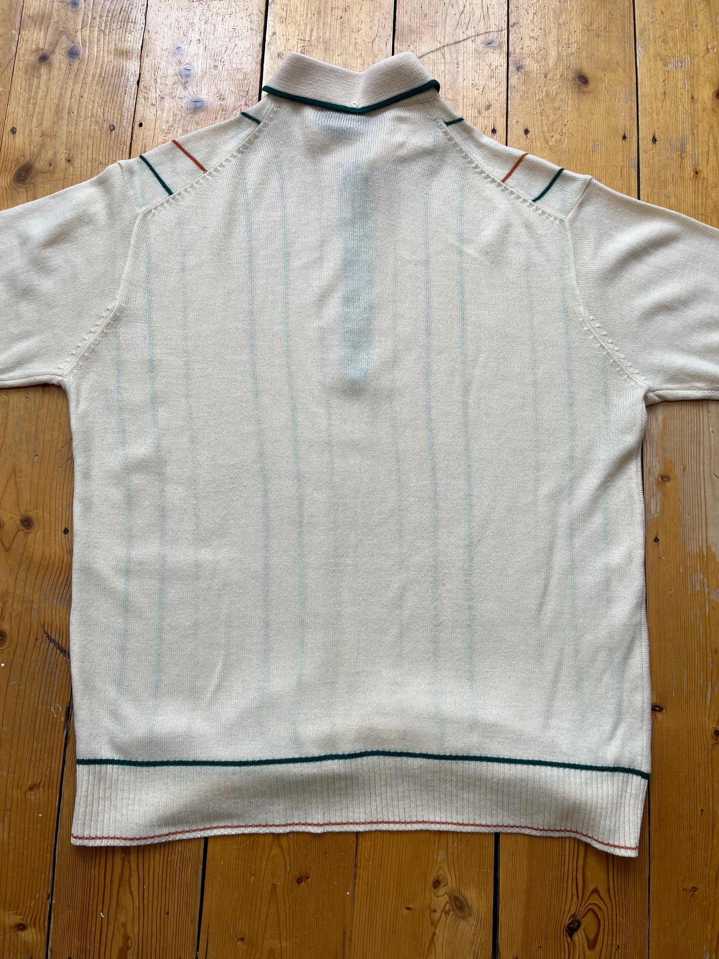 1970s Tootal Banlon Long Sleeve Top - Size Medium