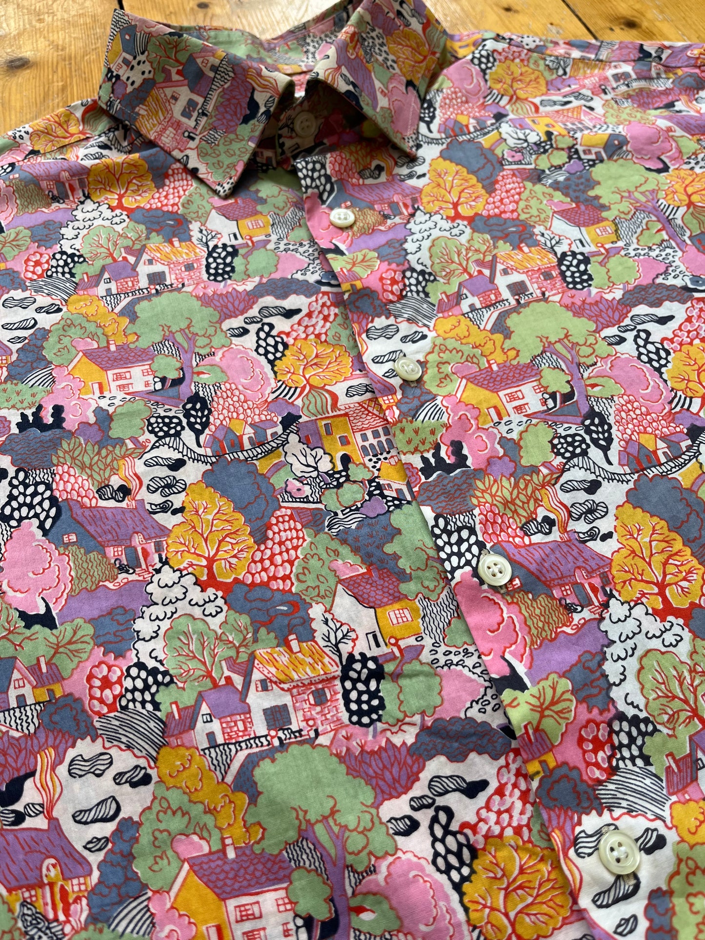 1990s Liberty Print Shirt - Size Medium - 15.5 Inch Collar